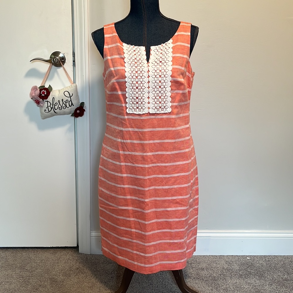 Talbots size 6 nwt striped shift dress